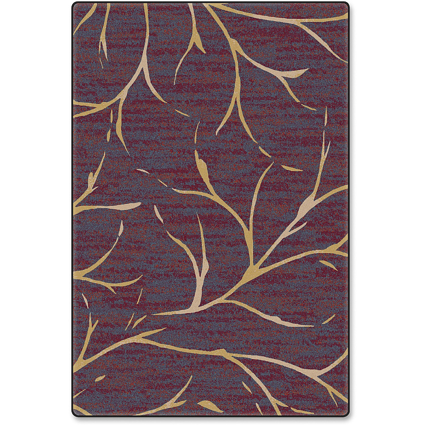 Flagship Carpets Plum Wine Moreland Design Rug 12 ft Length x 99.60" Width - Plum Wine - Nylon - 1 Each (FM22450A)