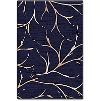 Flagship Carpets Nantucket Blue Moreland Design Rug 12 ft Length x 99.60" Width - Dark Blue - Nylon - 1 Each (FM22550A)