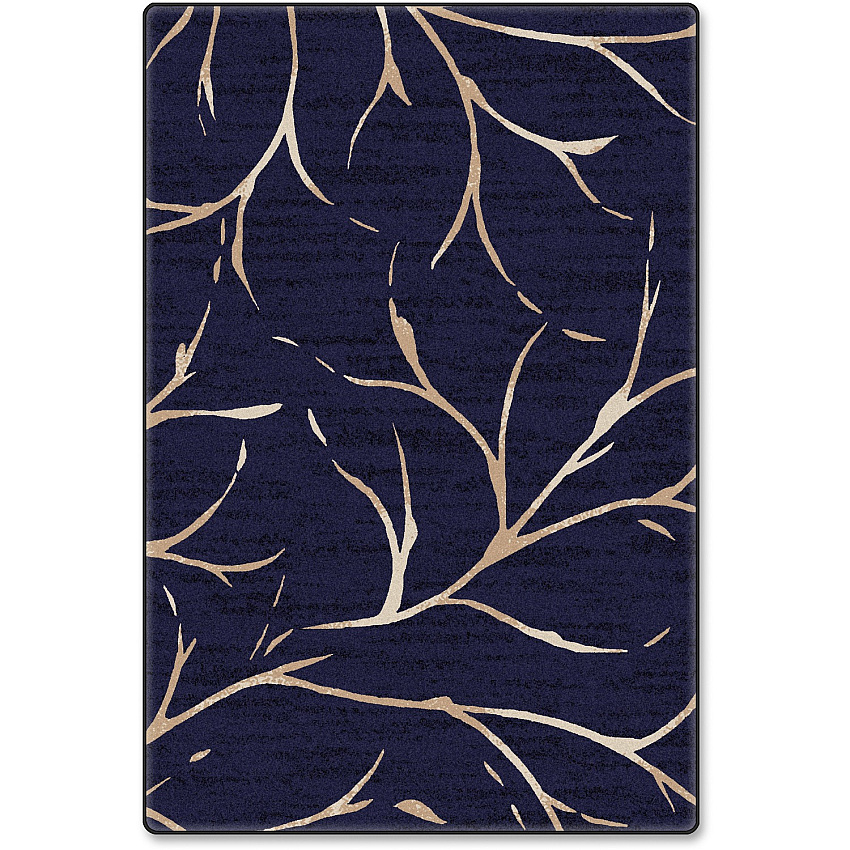 Flagship Carpets Nantucket Blue Moreland Design Rug 12 ft Length x 99.60" Width - Dark Blue - Nylon - 1 Each (FM22550A)