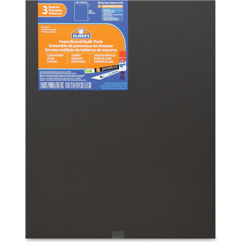 Elmer's 3pack Black Foam Boards (950025)