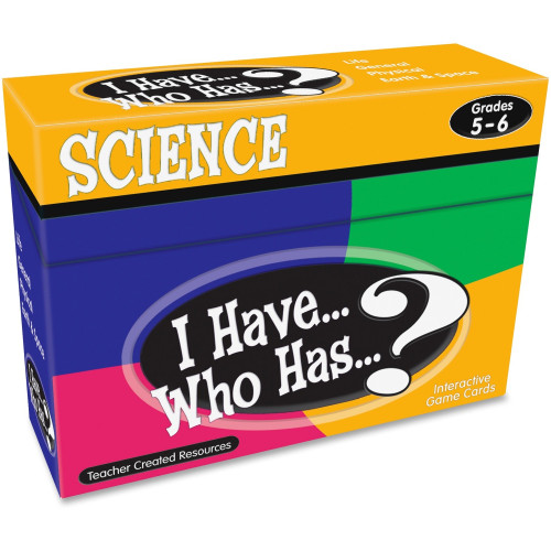 Teacher Created Resources Gr 5-6 I Have Science Game (7859)
