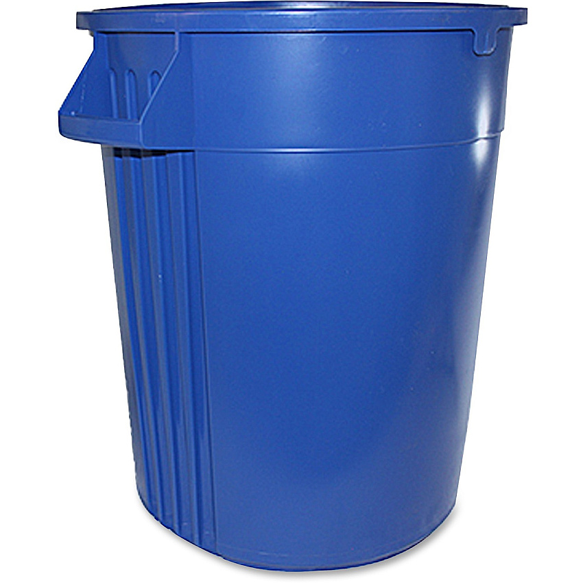 Gator 44-gallon Container Lockable - 44 gal Capacity - Crush Resistant, Impact Resistant, Spill Resistant, Handle - 31.6" Height x 23.8" Width - Polyethylene Resin, Plastic - Blue - 1 Each (774411)