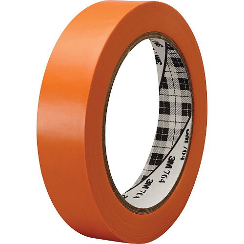 3M General-Purpose Vinyl Tape 764 36 yd Length x 1" Width x 5 mil Thickness - Orange - Rubber - 4 mil - Polyvinyl Chloride (PVC) Backing - 1 Roll (764136ORG)