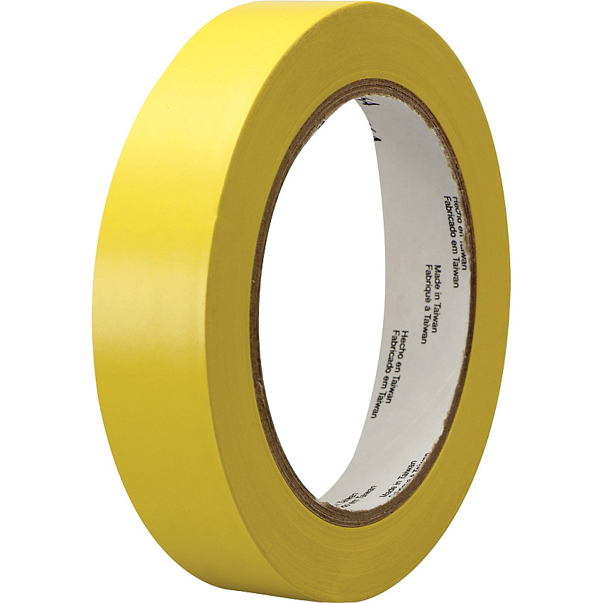 3M General-Purpose Vinyl Tape 764 36 yd Length x 1" Width x 5 mil Thickness - Yellow - Rubber - 4 mil - Polyvinyl Chloride (PVC) Backing - 1 Roll (764136YEL)