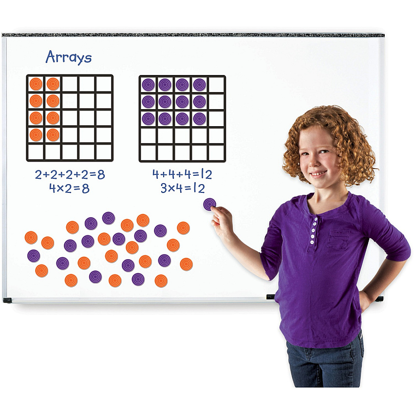 Learning Resources Giant Magnetic Array Set Theme/Subject: Learning - Skill Learning: Multiplication, Addition, Number - 52 Pieces - 7+ - 1 Set (6648)
