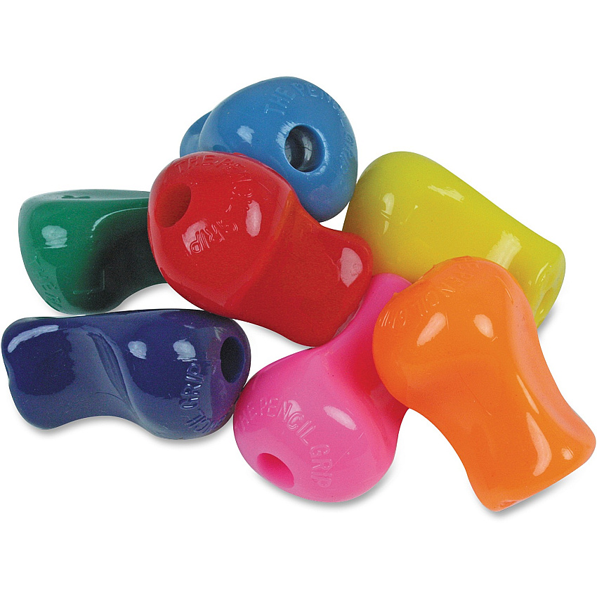 The Pencil Grip Tripod Shape Pencil Grip 1" Length - Assorted - 12 / Pack (11112)