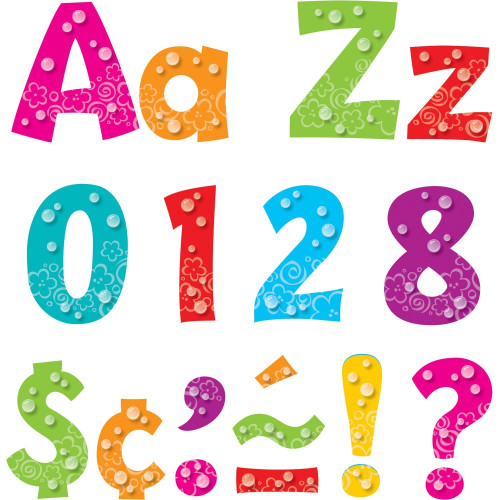 TREND Bubbles Design 4" Ready Letters Pack (79757)