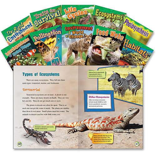 Shell Education Grades 2-3 Life Science Book Set Printed Book Shell Educational Publishing Publication - Book - Grade 2-3 - 10/Set - 1 Each (23425)