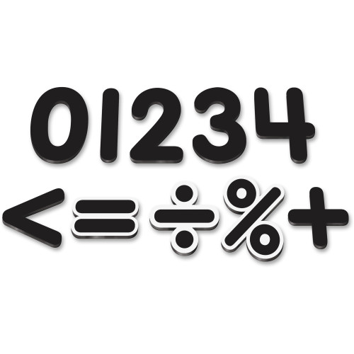 Teacher Created Resources Black 2-1/2" Magnetic Numbers (77218)