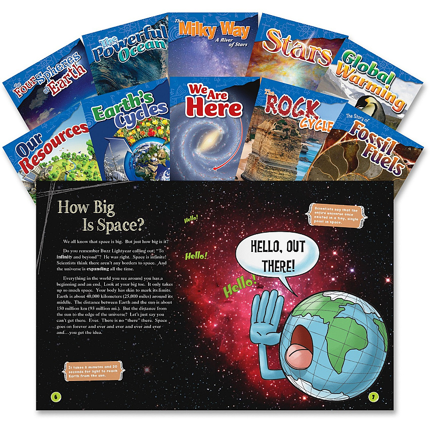 Shell Education 4&5 Grade Earth and Science Books Printed Book Book - Grade 4-5 - 10/Set - 1 Each (23423)