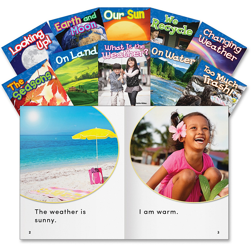 Shell Education K&1 Grade Earth and Science Books Printed Book Book - Grade K-1 - 10/Set - 1 Each (23424)