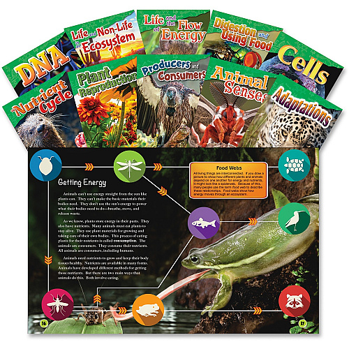 Shell Education Education 4&5 Grade Life Science Books Printed Book Shell Educational Publishing Publication - Book - Grade 4-5 - 10/Set - 1 Each (23426)