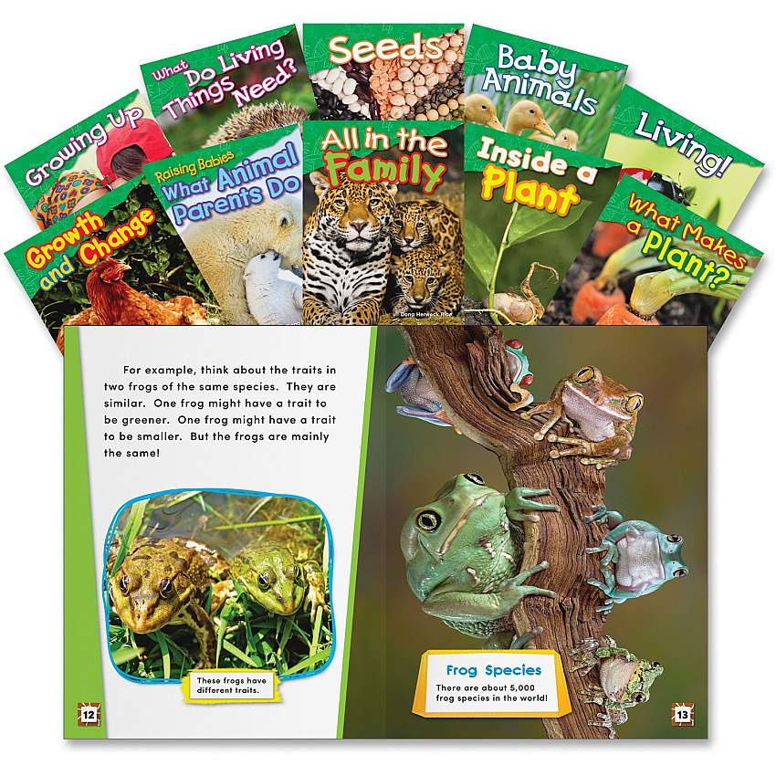 Shell Education K & 1st Grade Life Science Books Printed Book Shell Educational Publishing Publication - Book - Grade K-1 - 10/Set - 1 Each (23427)