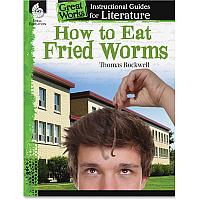 Shell Education How To Eat Fried Worms Instructional Guide Printed Book by Thomas Rockwell 72 Pages - Shell Educational Publishing Publication - Book - Grade 3-5 - 1 Each (40104)