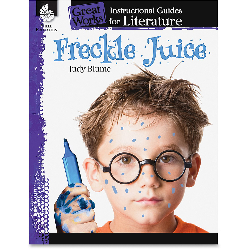 Shell Education Grades 3-5 Freckle Juice Great Works Instructional Guides Printed Book by Judy Blume 72 Pages - Shell Educational Publishing Publication - Book - Grade 3-5 - 1 Each (40110)