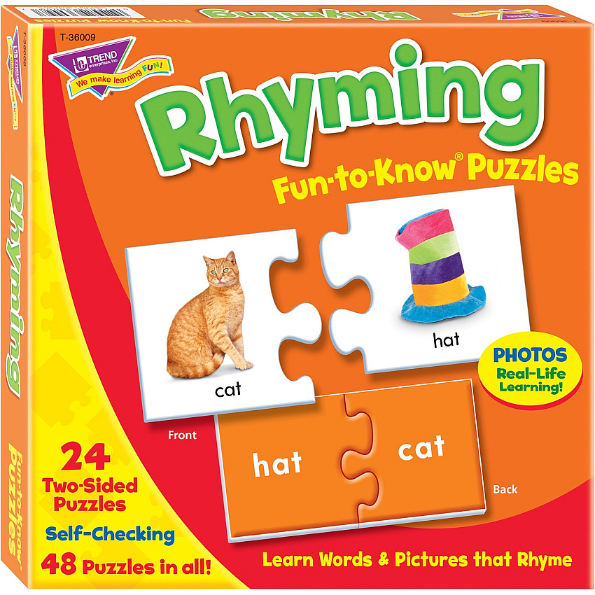 Trend Rhyming Puzzle Set 48 Piece - 3+ (36009)