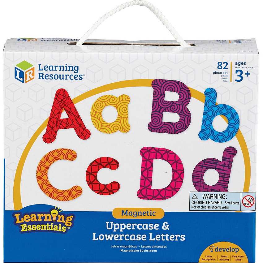 Learning Resources Upper/Lower Case Magnetic Letters Learning Theme/Subject - Lowercase Letters, Uppercase Letters Shape - Magnetic - Wear Resistant, Tear Resistant - 82 / Set (7725)