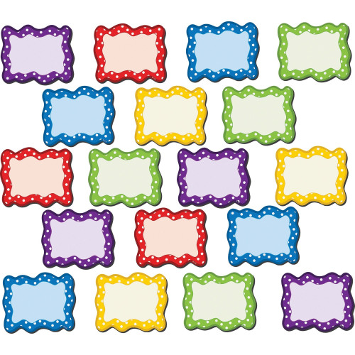Teacher Created Resources Polka Dots Blank Magnet Cards (77210)
