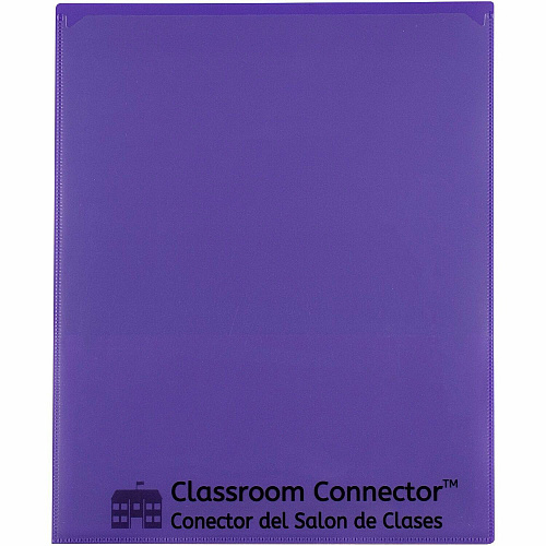 C-Line Classroom Connector Letter Report Cover 8 1/2" x 11" - 2 Internal Pocket(s) - Purple - 25 / Box (32009)