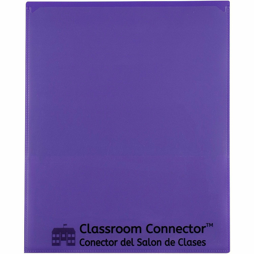 C-Line Classroom Connector Letter Report Cover 8 1/2" x 11" - 2 Internal Pocket(s) - Purple - 25 / Box (32009)