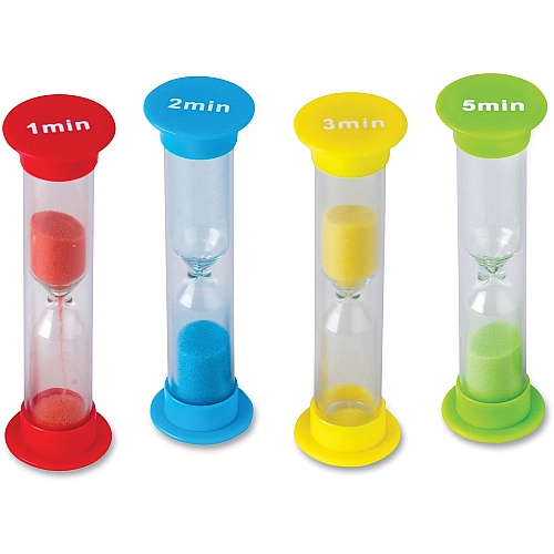 Teacher Created Resources Small Sand Timers Set Skill Learning: Timing - 4 Pieces - 4 / Pack (20663)