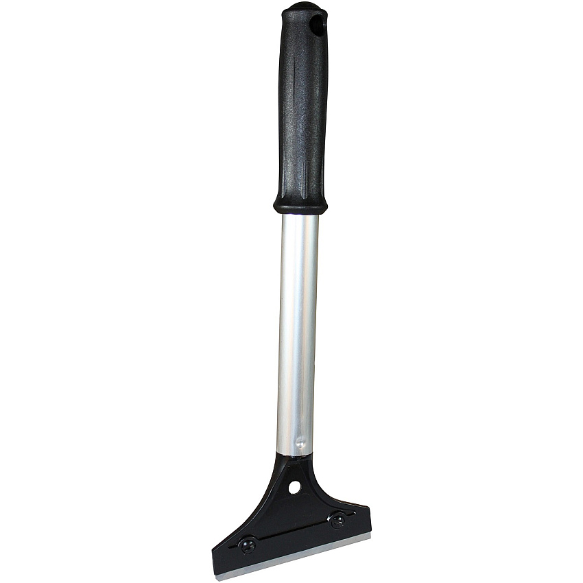Impact Long Handled Scraper 4" Steel Blade - 12" Handle - 0.8" Height x 4" Width x 12.5" Length - Comfort Grip - Black, Silver - 1Each (3411)