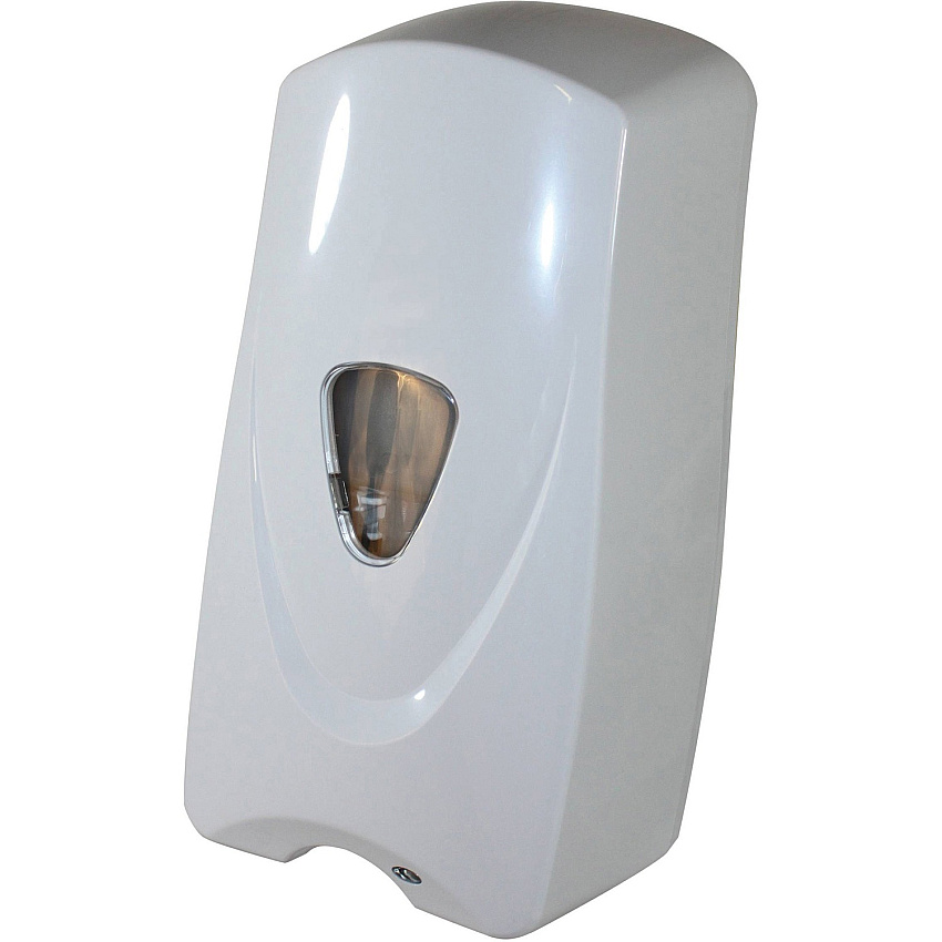 Foameeze Bulk Foam Sensor Soap Dispenser with Refillable Bottle Automatic - 1.06 quart Capacity - Support 4 x C Battery - White - 1 Each (9327)