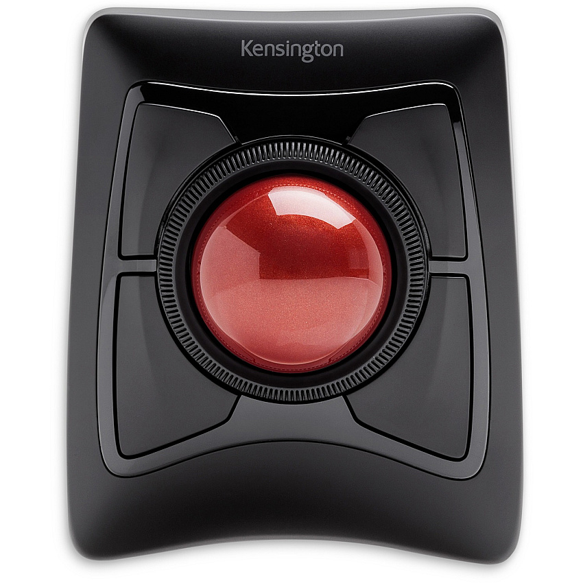 Kensington Expert Mouse&reg; Wireless Trackball DiamondEye - Wireless - Bluetooth/Radio Frequency - Black - USB - Scroll Ring - 4 Button(s) - Symmetrical - 1 Each (72359)