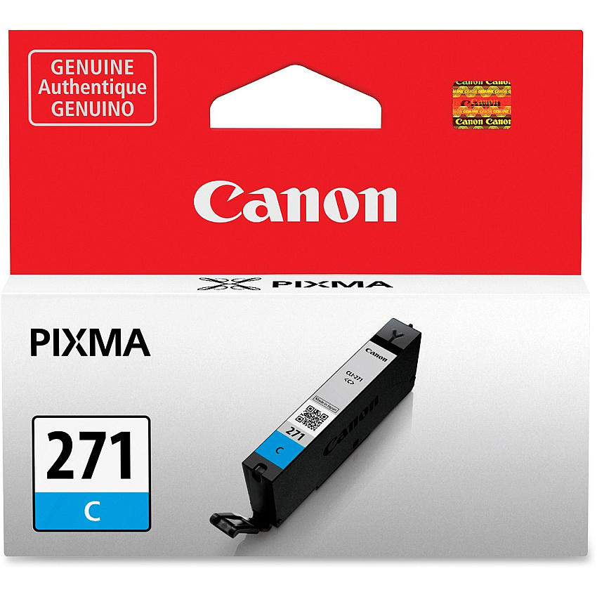 Canon CLI-271 Original Ink Cartridge Inkjet - Standard Yield - Cyan - 1 Each (CLI271C)
