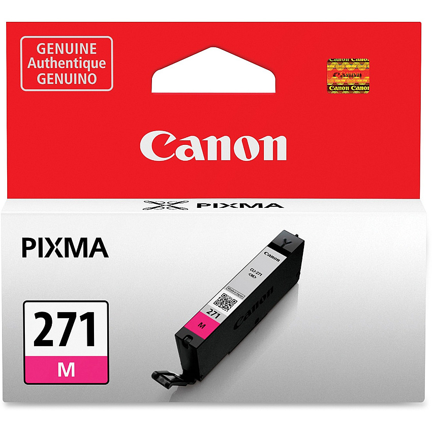Canon CLI-271 Original Ink Cartridge Inkjet - Standard Yield - Magenta - 1 Each (CLI271M)