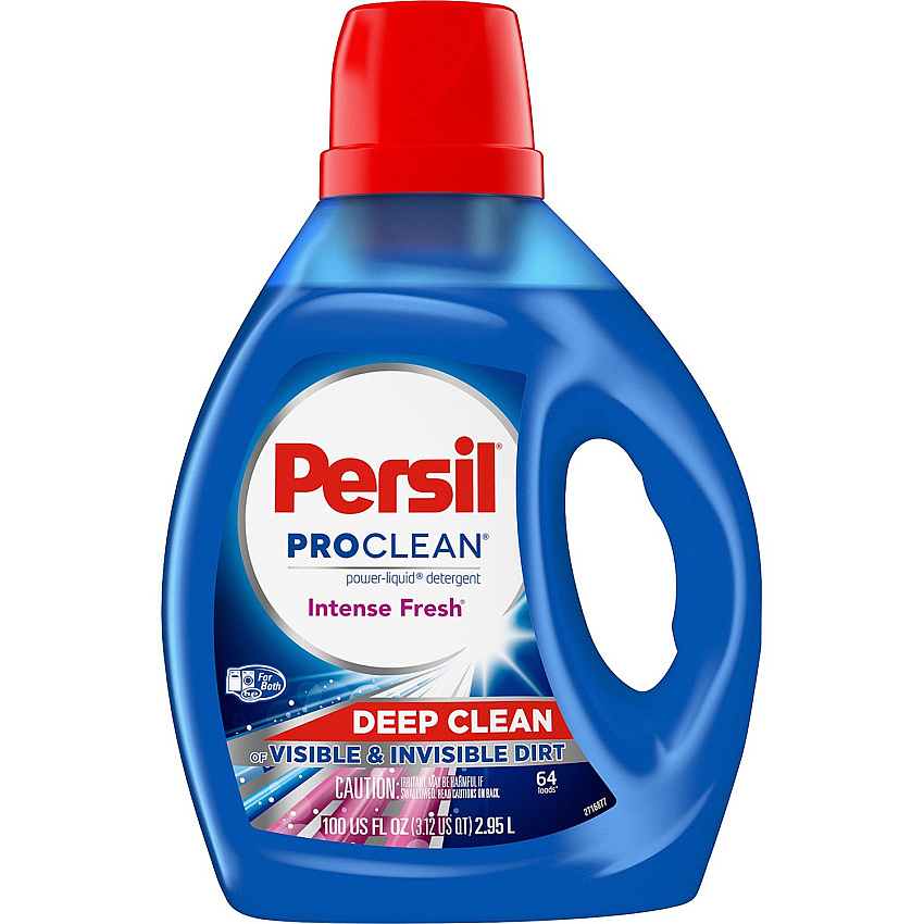 Persil&reg; ProClean Liquid Laundry Detergent, Fresh, 100-oz. Bottle 100 fl oz (3.1 quart) - Intense Fresh Scent - Blue Bottle - 1 Each (09421)