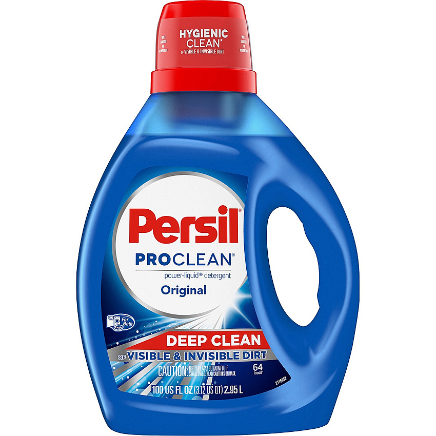 Persil&reg; ProClean Liquid Laundry Detergent, 100-oz. Bottle 100 fl oz (3.1 quart) - Original Scent - Blue Bottle - 1 Each (09457)