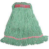 Genuine Joe Narrow Band Large Mophead Rayon, Cotton - 12 / Carton (GJOLGR1BCT)