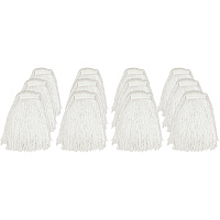 Genuine Joe Cut End Mophead Rayon - Natural - 12 / Carton (GJOZ20RAYCT)