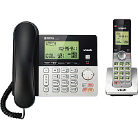 VTech CS6949 DECT 6.0 Standard Phone - Black, Silver