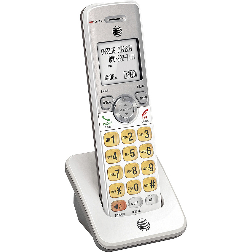 AT&T Accessory Handset with Caller ID/Call Waiting Cordless - DECT - 50 Phone Book/Directory Memory (EL50005)