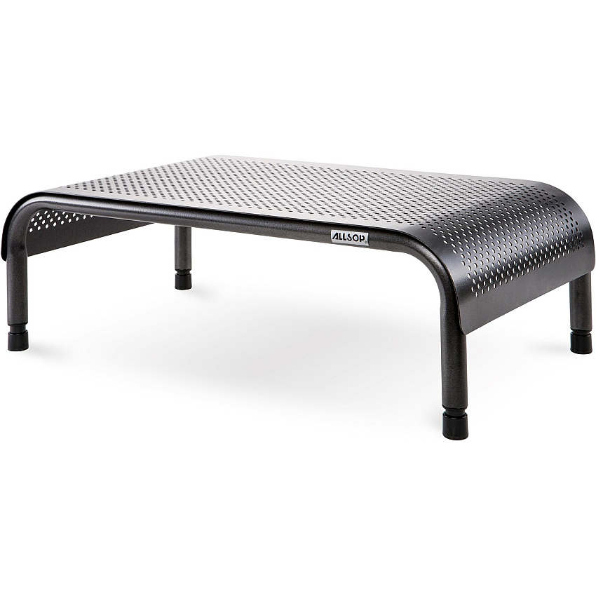 Allsop Metal Art Ergo 3 Adjustable Height Monitor Stand 15-Inch Wide Platform - 35 lb Load Capacity - 8" Height x 18" Width x 10" Depth - Powder Coated - Metal (31630)