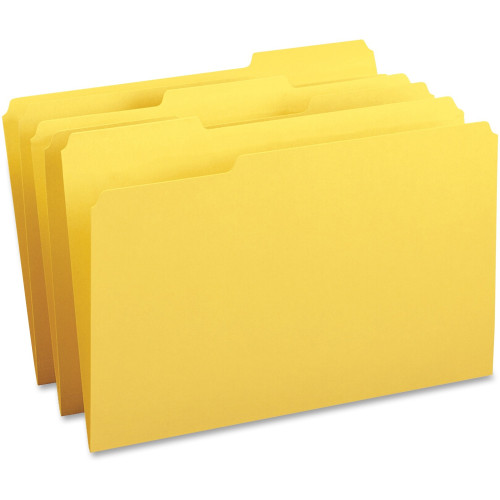 Business Source 1/3-cut Tab Legal Colored File Folders (99722)