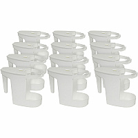 Genuine Joe Toilet Bowl Mop Caddy White - 12 / Carton (GJO85121CT)