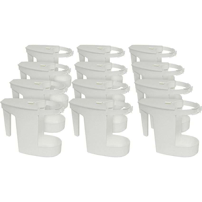 Genuine Joe Toilet Bowl Mop Caddy White - 12 / Carton (GJO85121CT)