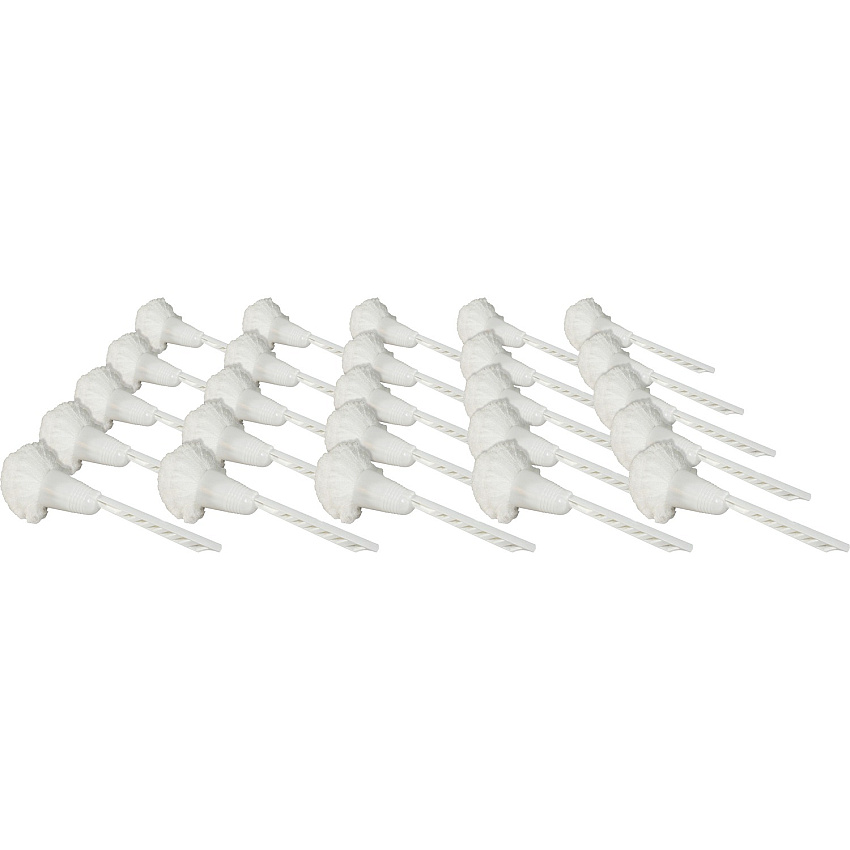 Genuine Joe Value Plus Cone Bowl Mop 4.50" - 12" Polypropylene Handle - Scratch Resistant - 25 / Carton - White (GJO85150CT)
