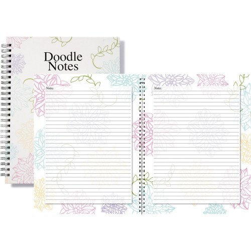 House of Doolittle Whimsical Floral Doodle Notebook (78097)