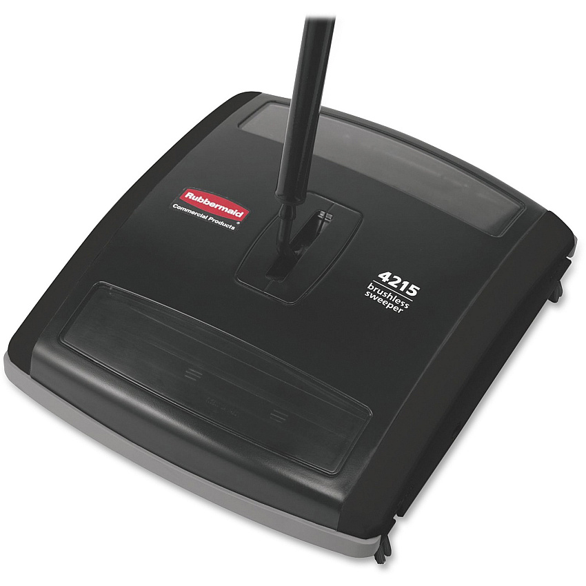 Rubbermaid Commercial Brushless Mechanical Sweeper 7.50" Brush Face - Black - 1 Each (421588BK)