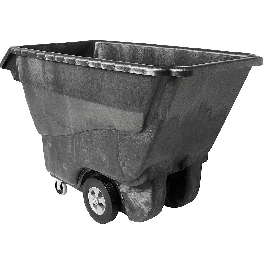 Rubbermaid Commercial Standard Duty Utility Truck 1250 lb Capacity - Structofoam - 33" Width x 72" Depth x 43" Height - Black - 1 Each (9T1500BK)