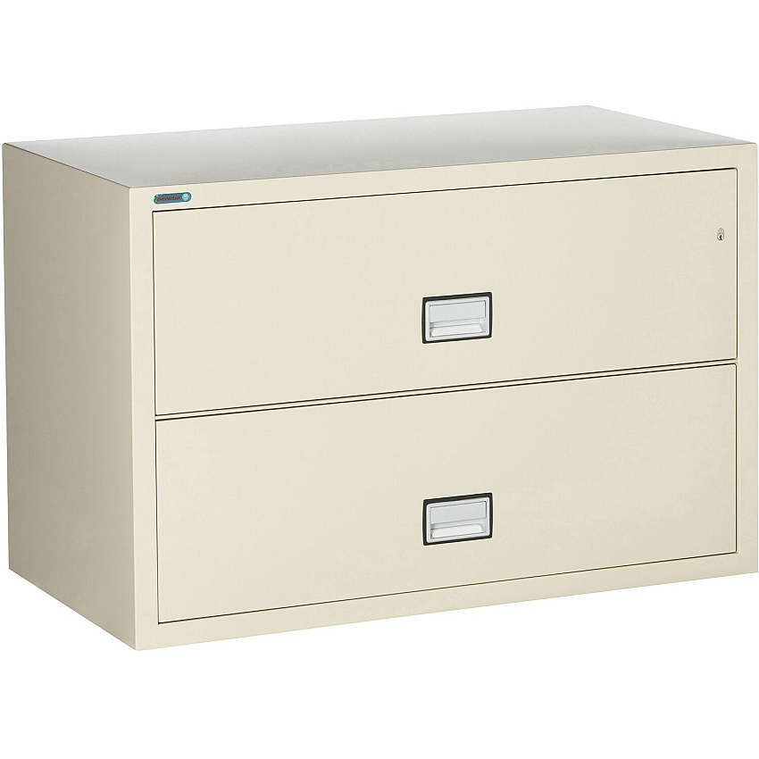 Phoenix World Class Lateral File - 2-Drawer 44" Width x 23.6" Depth x 28.8" Height - 2 x Drawer(s) for File - Lateral - Impact Resistant, Fire Resistant, Explosion Resistant, Security Lock - Putty - 1 Each (LAT2W44P)