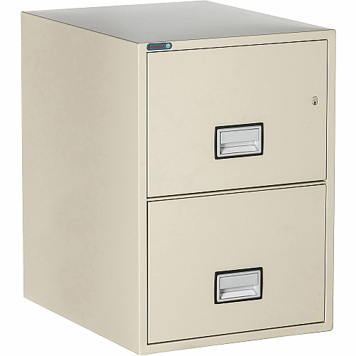 Phoenix World Class Vertical File - 2-Drawer 19.9" Width x 25" Depth x 28" Height - 2 x Drawer(s) for File - Legal - Vertical - Impact Resistant, Fire Resistant, Explosion Resistant, Security Lock - Putty - 1 Each (LGL2W25P)