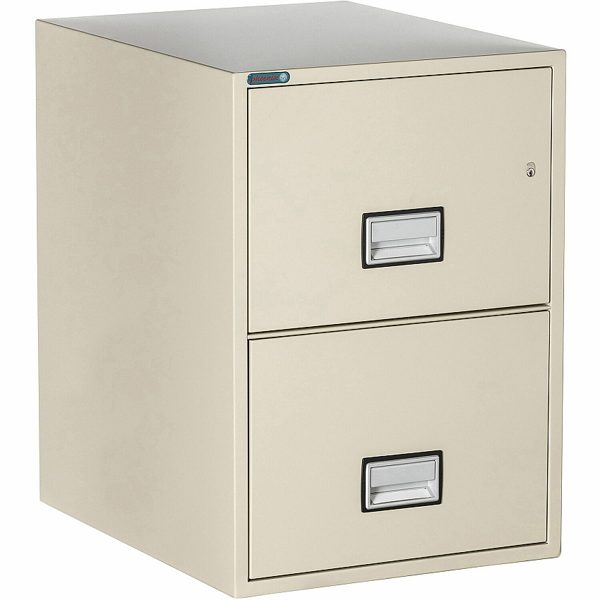Phoenix World Class Vertical File - 2-Drawer 19.9" Width x 25" Depth x 28" Height - 2 x Drawer(s) for File - Legal - Vertical - Impact Resistant, Fire Resistant, Explosion Resistant, Security Lock - Putty - 1 Each (LGL2W25P)