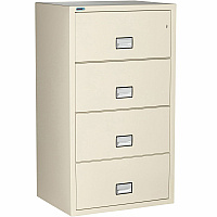 Phoenix World Class Lateral File - 4-Drawer 31" Width x 23.6" Depth x 54.7" Height - 4 x Drawer(s) for File - Lateral - Fire Resistant, Explosion Resistant, Impact Resistant, Security Lock - Putty - 1 Each (LAT4W31P)