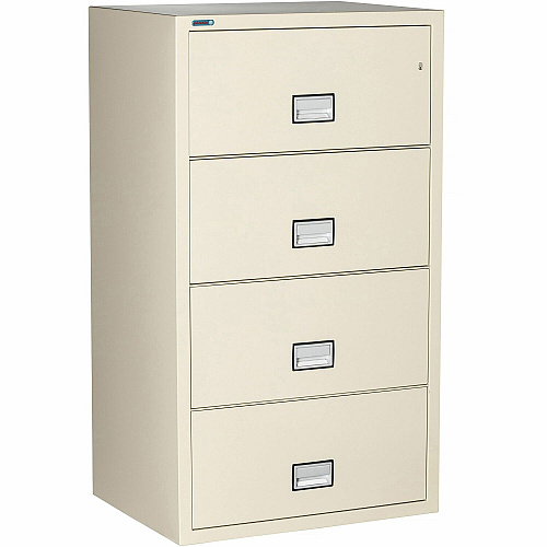 Phoenix World Class Lateral File - 4-Drawer 31" Width x 23.6" Depth x 54.7" Height - 4 x Drawer(s) for File - Lateral - Fire Resistant, Explosion Resistant, Impact Resistant, Security Lock - Putty - 1 Each (LAT4W31P)