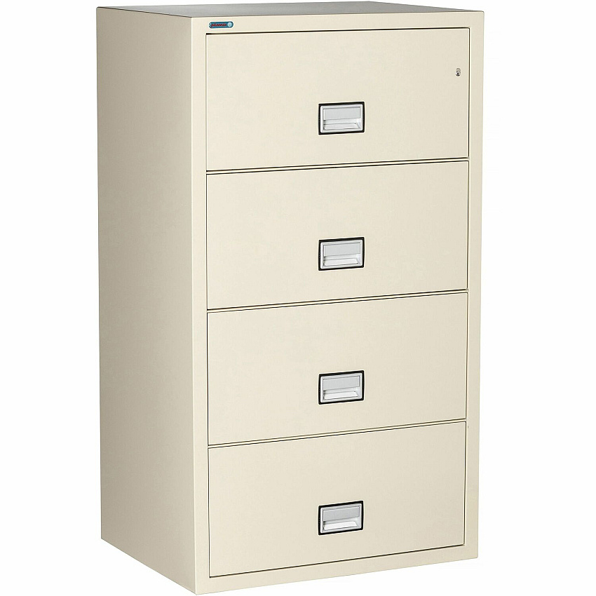Phoenix World Class Lateral File - 4-Drawer 31" Width x 23.6" Depth x 54.7" Height - 4 x Drawer(s) for File - Lateral - Fire Resistant, Explosion Resistant, Impact Resistant, Security Lock - Putty - 1 Each (LAT4W31P)